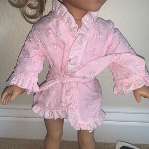 girl doll pink robe